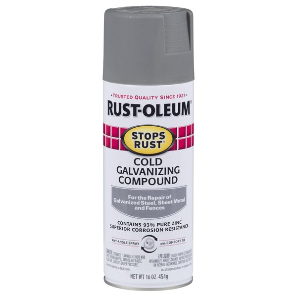 Rust-Oleum Galvanizing Compound, Flat, 16 Oz 7785830